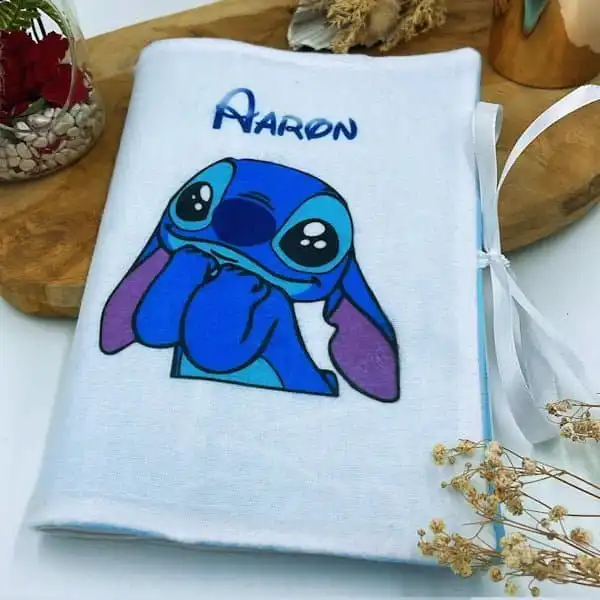 Protège Carnet Sante Stitch Personnalisé par sublimation Face